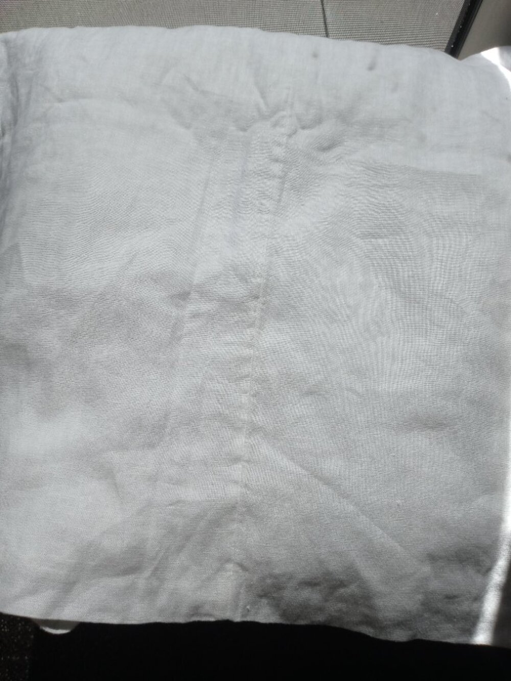 ABERCROMBIE & FITCH linen collection midi dress with side slit in white (S) - Picture 16 of 16